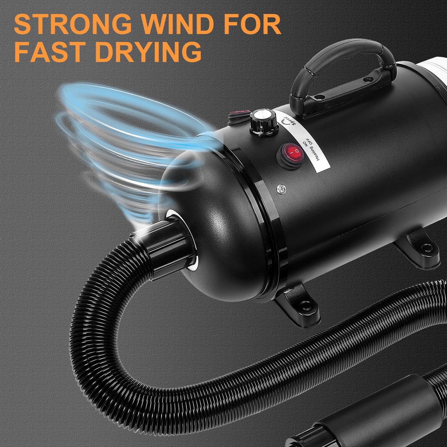 2 in 1 Pet Grooming Dryer Blow Blaster Blower Cat Dog Hair Dryer Pet Hair Vacuum Cleaner 2800W